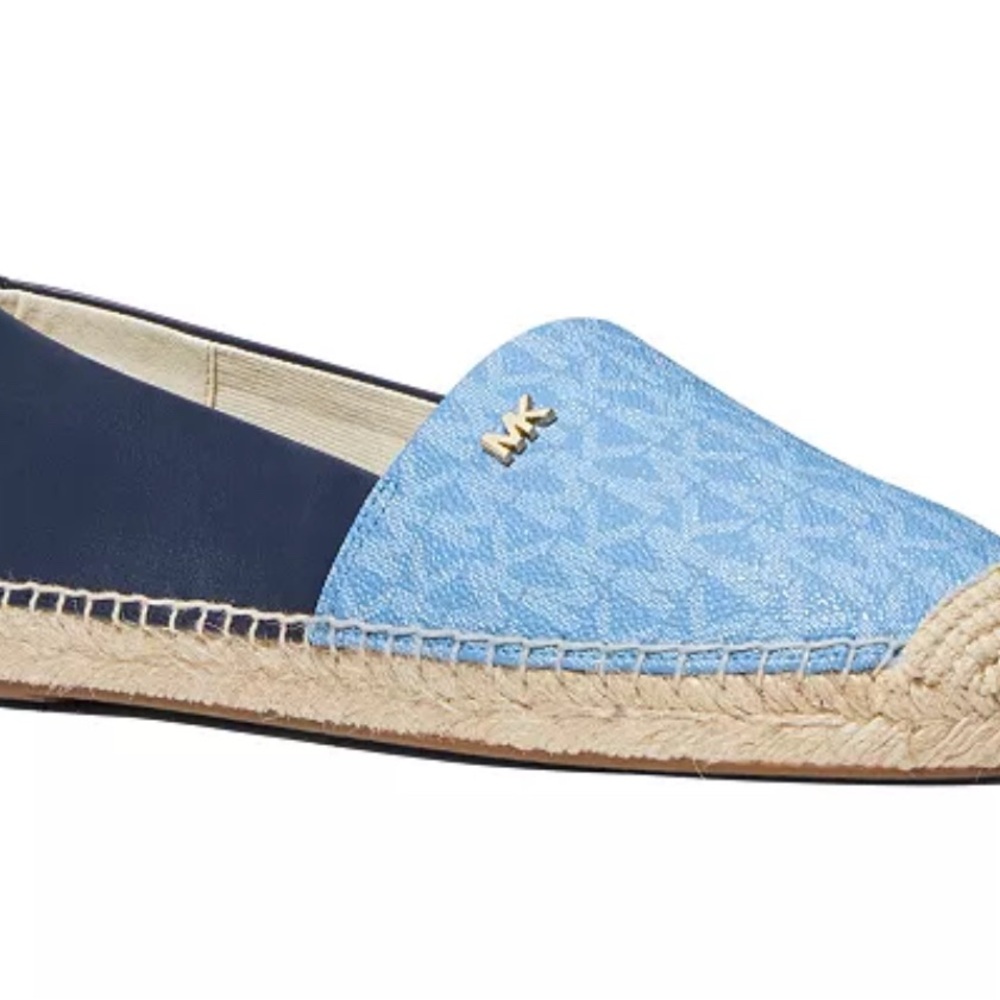 NWT Michael Kors Light Blue and Navy Espadrilles